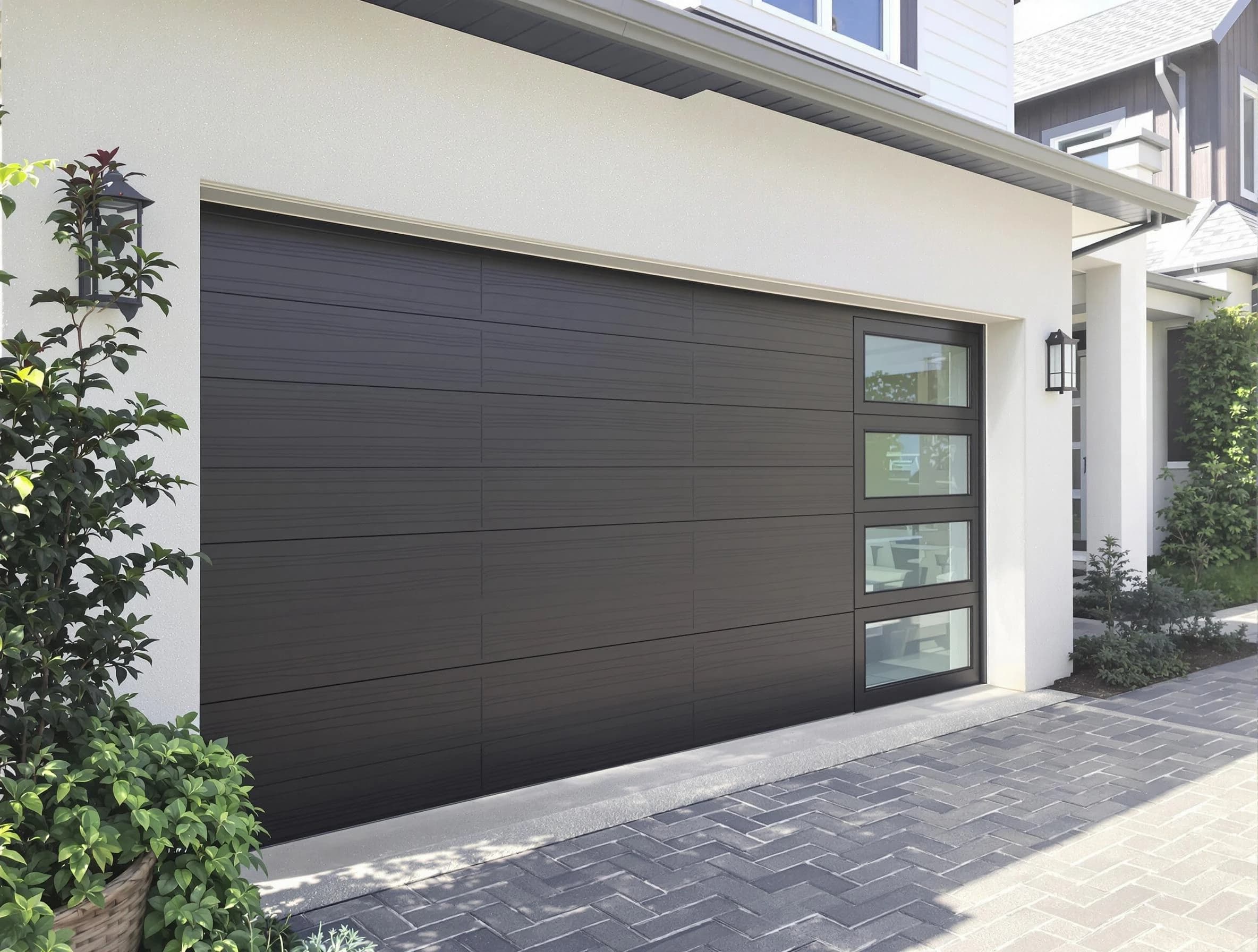 Custom garage door installation by Guthrie Garage Door Repair in Guthrie