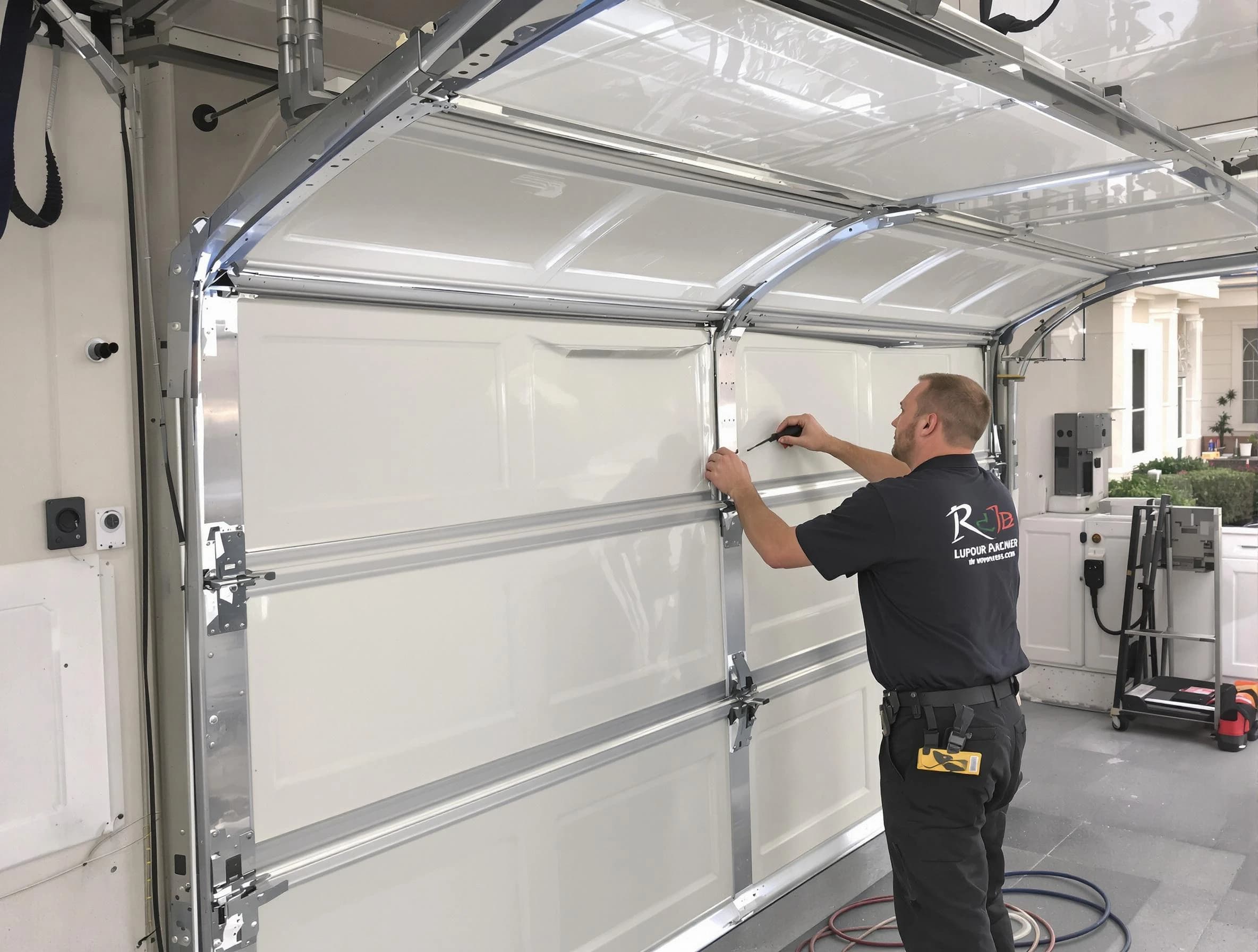 Guthrie Garage Door Repair professional performing panel repair in Guthrie