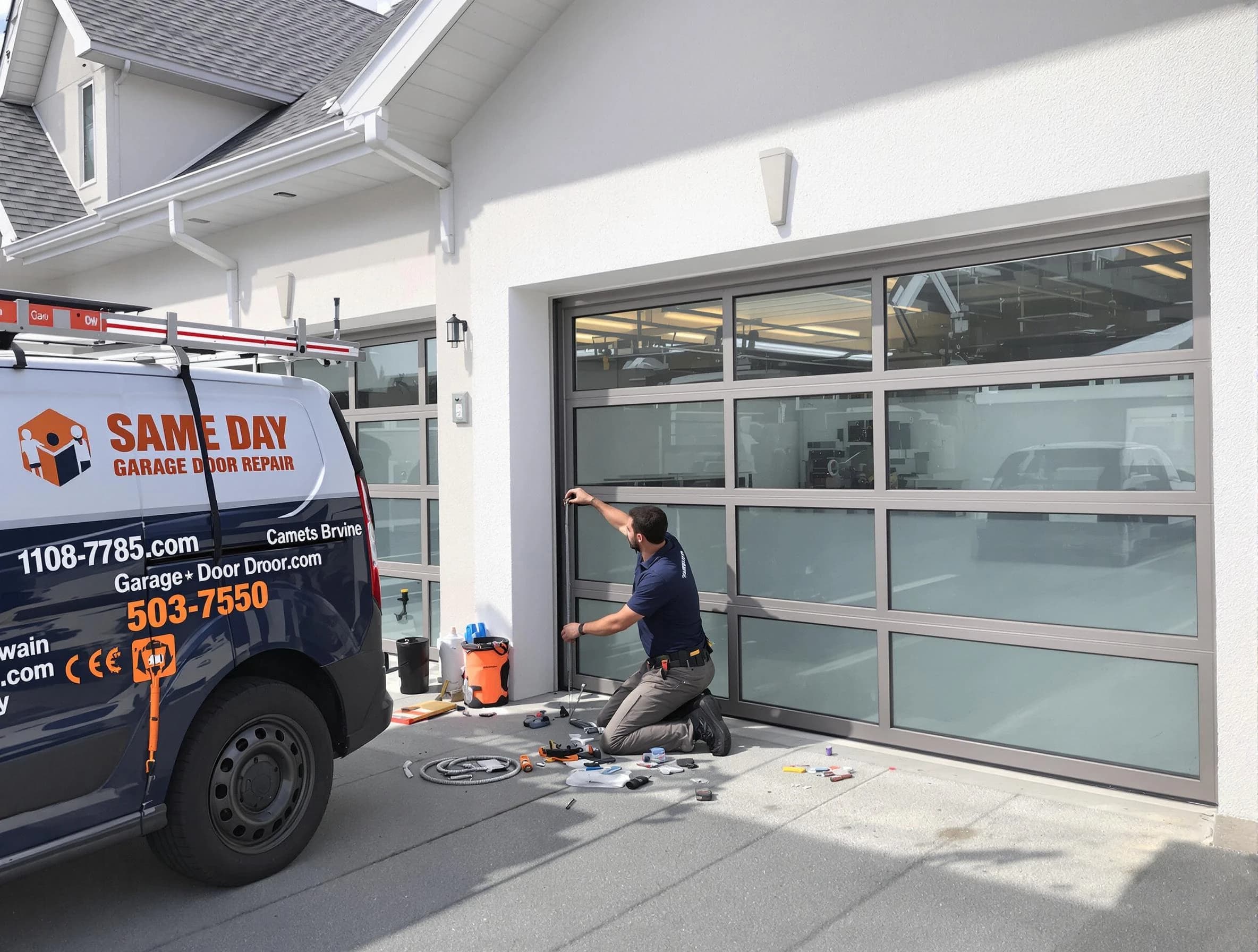 Same-day garage door repair service by Guthrie Garage Door Repair in Guthrie