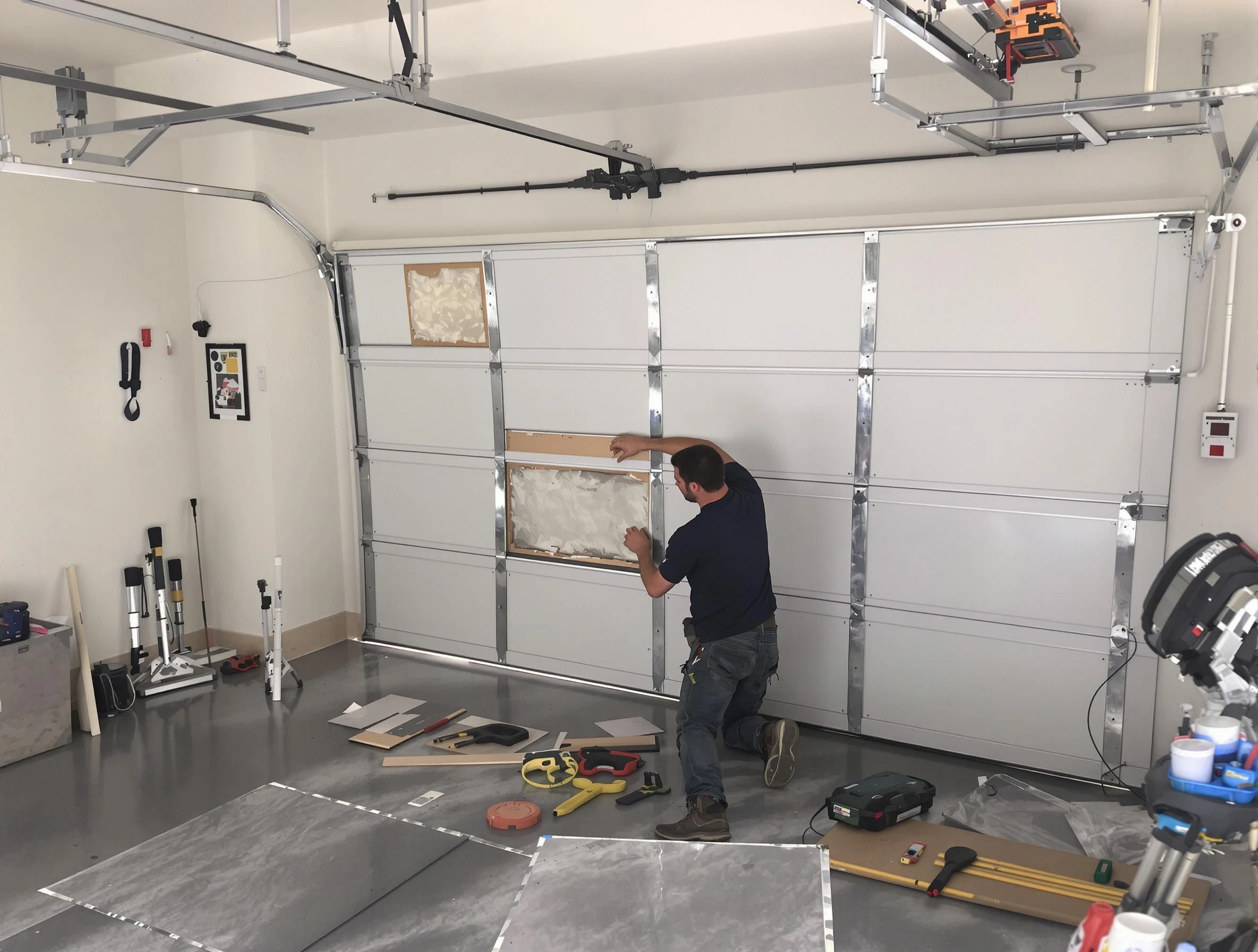 Garage Door Panel Repair in Guthrie