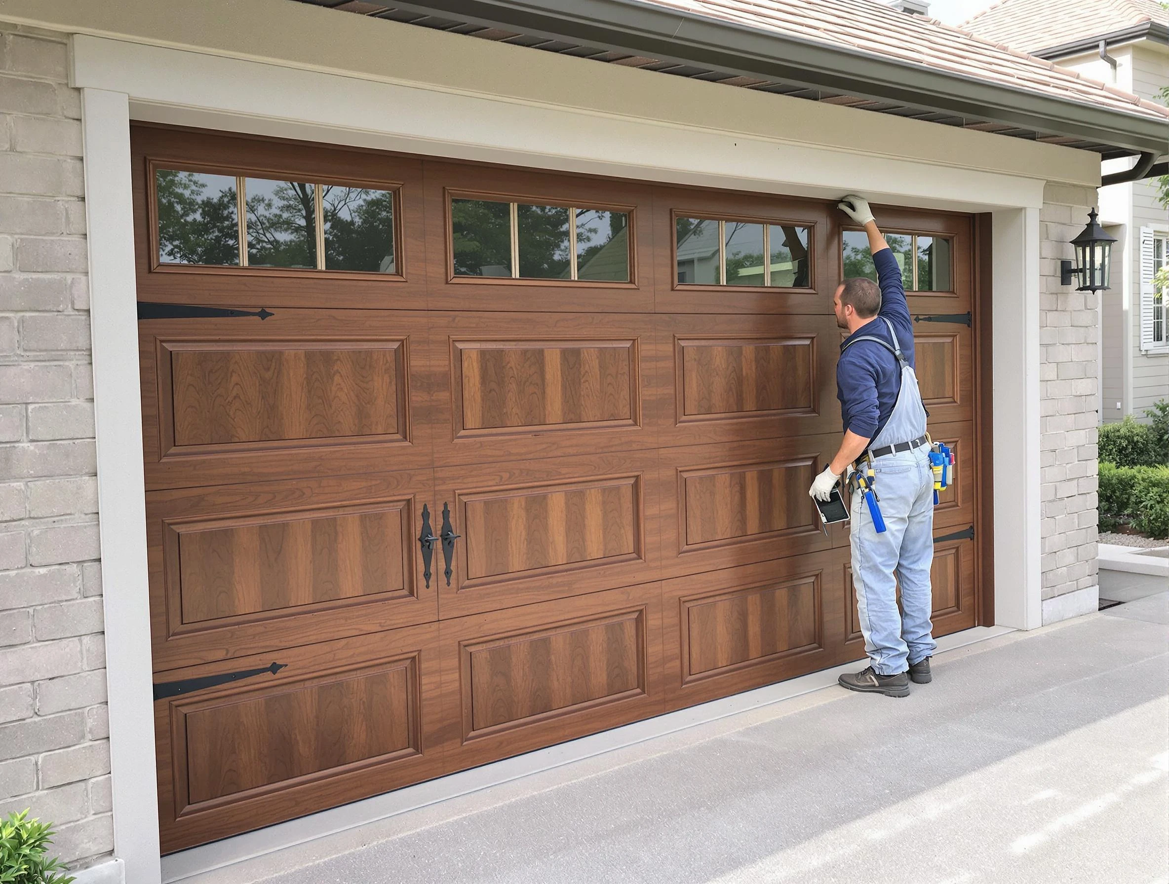 Custom garage door showcase by Guthrie Garage Door Repair in Guthrie