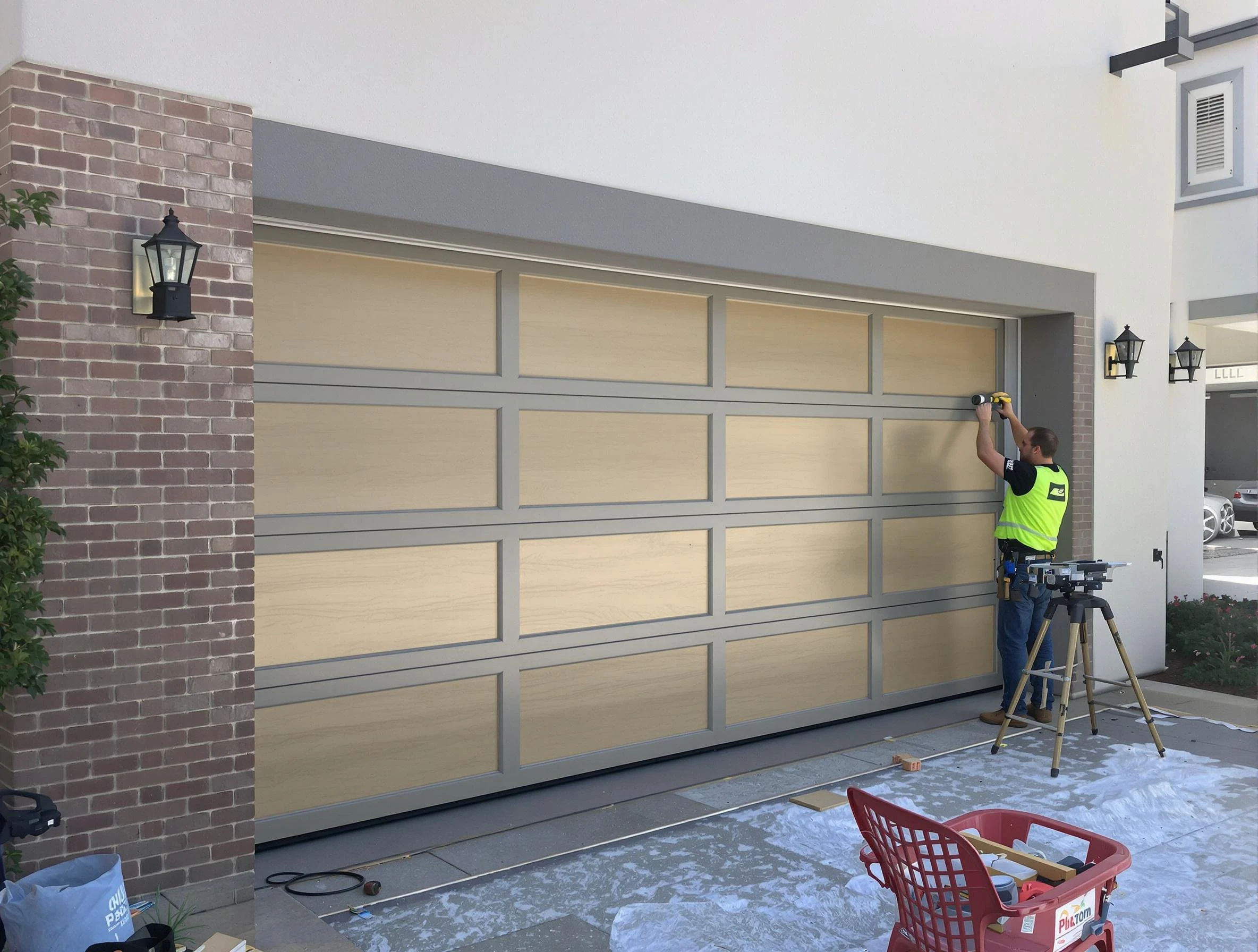 Garage door replacement service by Guthrie Garage Door Repair in Guthrie