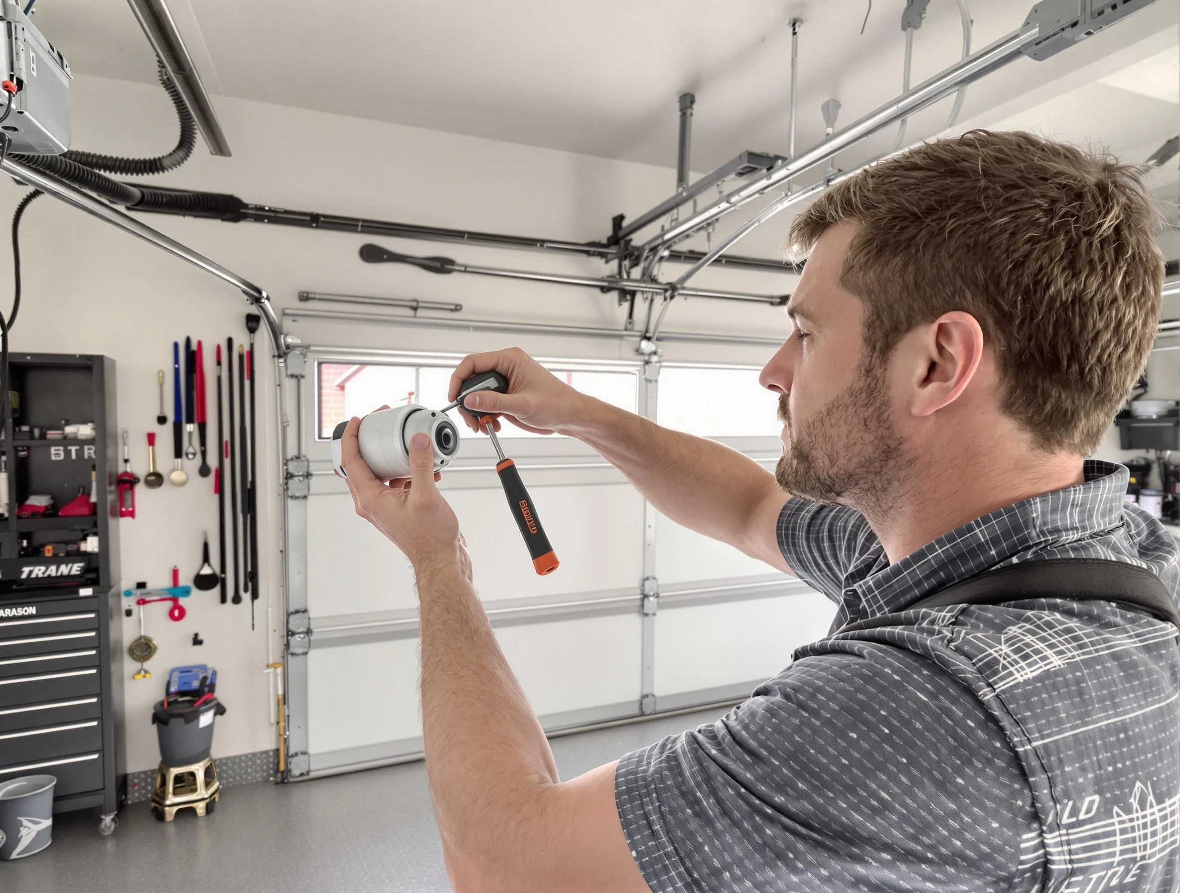 Garage door opener repair service by Guthrie Garage Door Repair in Guthrie