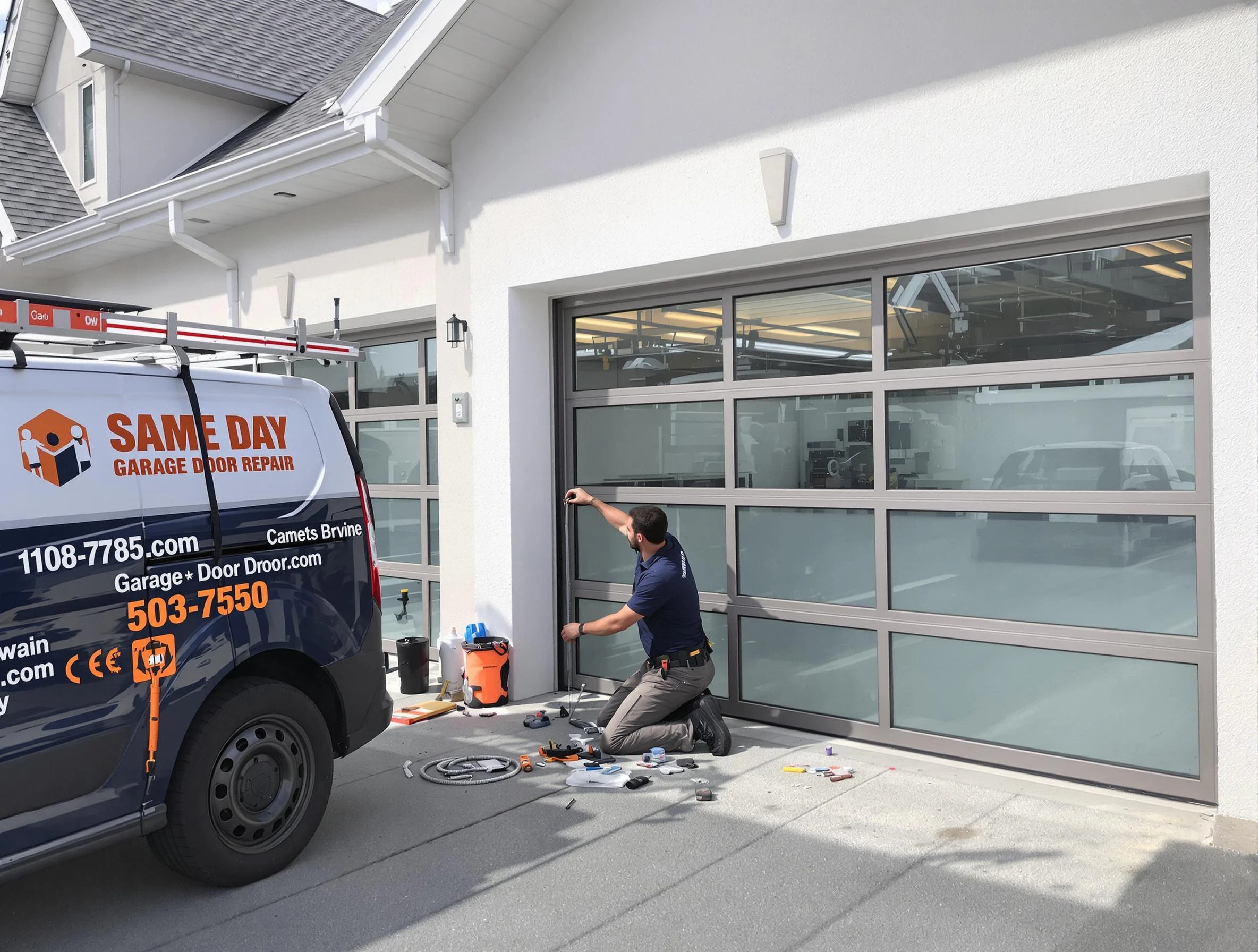 Same-day garage door repair service by Guthrie Garage Door Repair in Guthrie